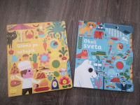 Otroški knjigi Gremo po nakupih in Okoli sveta