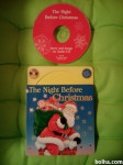 Otroška knjiga kartonka The night before Cristmas + CD božič novo leto