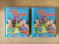 TRIJE PRAŠIČKI - ilustrirana pravljica s sestavljankami 2 kos