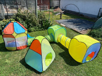 Šotori, igluji, žogice in tuneli za otroke