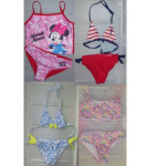 Odlične 4x dekliške kopalke / bikini, tankini št, 98/104/110, 2-5 let
