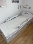 Otroška postelja 180x80 predala in ograja