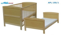 Otroška postelja 3v1 140x70 + vzmetnica