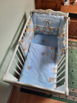 Otroška posteljica 120 x 60 cm z vso opremo