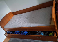 Alples postelja s predalom/ dodatnim ležiščem 90x200
