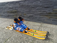 SMUČARSKI KOMPLET; SMUČI ROSSIGNOL 100 cm + PANCERJI LANGE ŠT.31