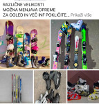 Smuči , Bord , Pancerji , Buce , vso ostalo smučarsko opremo
