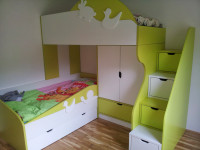 Otroška soba komplet 2 postelji