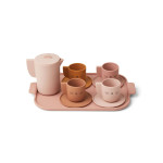 Otroški silikonski čajni set Liewood Ophelia Tea Set - Rose (11 kosov)