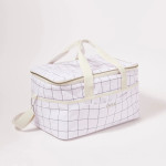 Velika hladilna torba za plažo Sunnylife Canvas Cooler Bag - Check/Coc