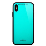 Gumirani zaščitni ovitek (TPU) Glass Case Huawei P20 Blue