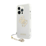 Ovitek GUESS 4G Gold Charms Collection iPhone 13 Pro transparent