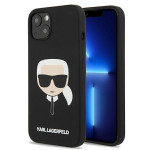 Ovitek Karl Lagerfeld HC Silicone K.Head iPhone 13 Mini Black