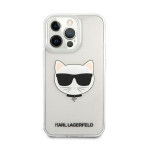 Ovitek Karl Lagerfeld iPhone 13 Pro Choupette Head Transparent