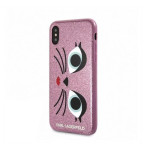Ovitek Karl Lagerfeld iPhone X/XS K-Paris roza