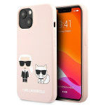 Ovitek Karl Silicone case K&C iPhone 13 Mini Light Pink