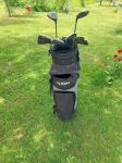Palice za golf s torbo, žogicami in rokavicami