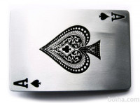 PIKOV AS - ACE of SPADE LUCKY POKER - ŠNOLA (buckle) za PAS
