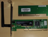 Brezžična mrežna WiFi kartica Canyon CN-WF511, PCI, 802.11g, z anteno