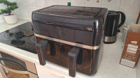 dvojni cvrtnik na vroči zrak Air Fryer 4+4 litre 1700 w