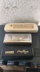 vintage orglice M HOHNER: Cross harp MS, Golden melody G,  Triumph