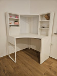 KOTNA PISALNA MIZA IKEA BELA