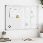 vidaXL Magnetna tabla 80x50x1,7 cm aluminij
