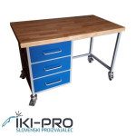 Pisarniška miza 125 x 70 cm, 3x predal