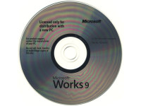 Originalen CD-ROM Microsoft Works 9, 2007, brez nalepke in brez kode