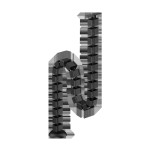 Organizator kablov SBOX CC-1016 črne barve