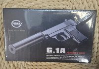 Airsoft gun G 1 AIR soft Pištola Airsoft Black + dušilec