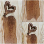 Lesena postrežna servirna deska, unikat, ročno delo, nova!