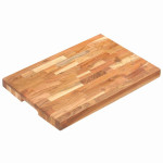 vidaXL Deska za rezanje 50x35x4 cm trden akacijev les