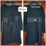 Ženski elegantni plašč s čipko, 44