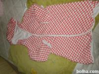 Kopalni plašč z rdečimi srčki, vel 1-2leti