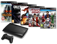 Playstation3 Slim ali Ultraslim, dva kontrolerja, 10 iger po izbiri