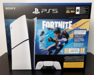 PlayStation 5 Digital Slim, (E šasija), 825 GB + igra Fortnite