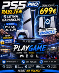 Playstation 5 Pro 2TB 5 letna garancija menjava za PS5 FAT SLIM