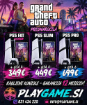 Playstation 5 Slim disk blur novo 7-letno garancijo Menjave Ps4