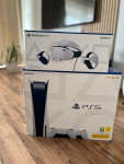 PlayStation Ps5 +VR2+2x kontroler 7 iger NOVO