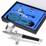 vidaXL Airbrush set 0,2 / 0,3 / 0,5 mm šobe