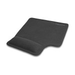 DELOCK Ergonomska gel podloga za miško za levičarje, črna