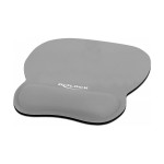 Ergonomska podloga za miško z naslonom za dlani, siva, 245 x 206 mm