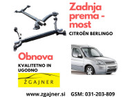 Obnova zadnje preme-mosta na Citroen Berlingo