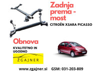 Zadnja prema Obnova zadnje preme-mosta na Citroen Xsara Picasso