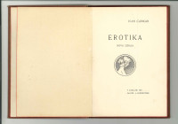 Ivan Cankar - Erotika - 1902 - Odlično ohranjena