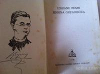 Izbrane pesmi Simona Gregorčiča, 1946, naprodaj
