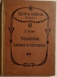 Slovenske balade in romance : antologija, 1925