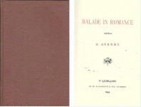 Balade in romance / napisal A. Aškerc