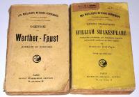 -Goethe : WERTHER FAUST William Shakespeare